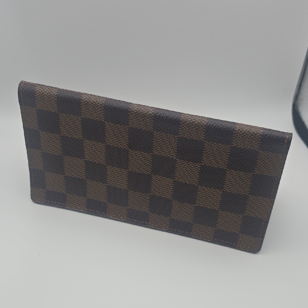 Louis Vuitton Brown Damier Porte Yen Cartes Credit Bifold Long Wallet (EUC)COA✨️